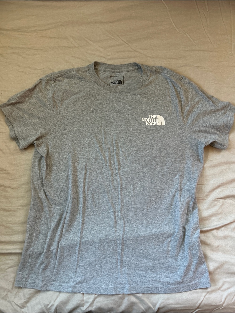 The North Face Men's Gray Short-Sleeve Logo T-Shirt